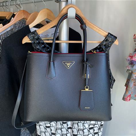 Prada Double Saffiano Leather Tote Ba